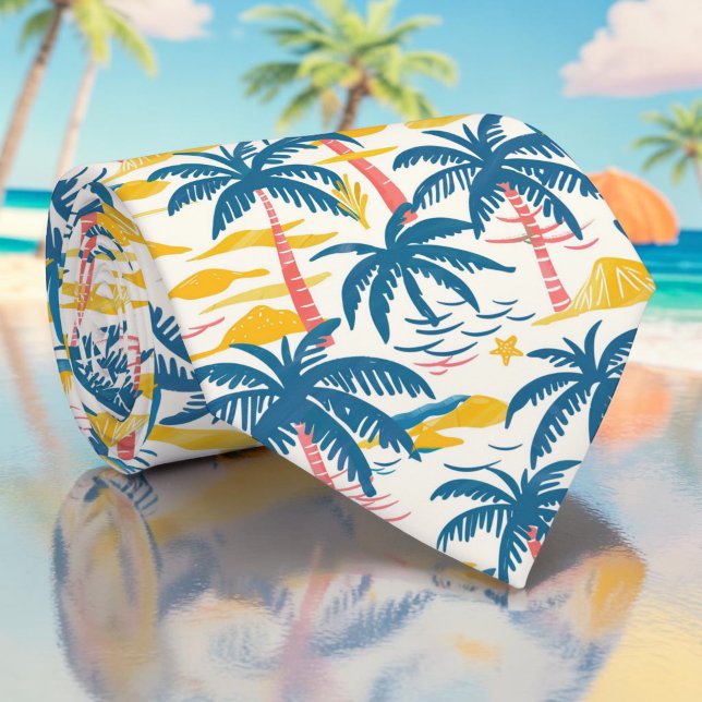 Säsongsbetonad sommarpalmträd slips (Skapare uppladdad)