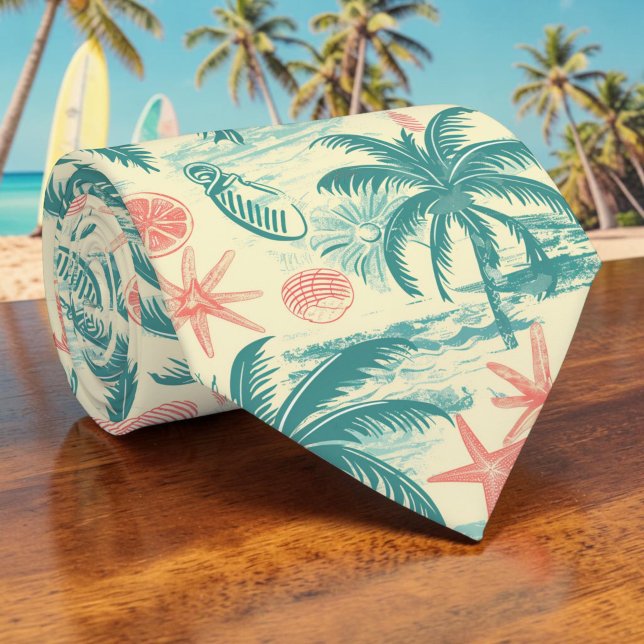 Säsongsbetonad sommarpalmträd slips (Skapare uppladdad)