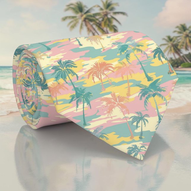 Säsongsbetonad sommarpalmträd slips (Skapare uppladdad)