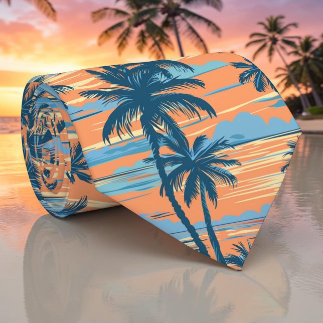 Säsongsbetonad sommarpalmträd slips (Skapare uppladdad)