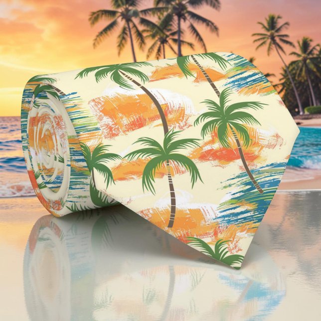 Säsongsbetonad sommarpalmträd slips (Skapare uppladdad)