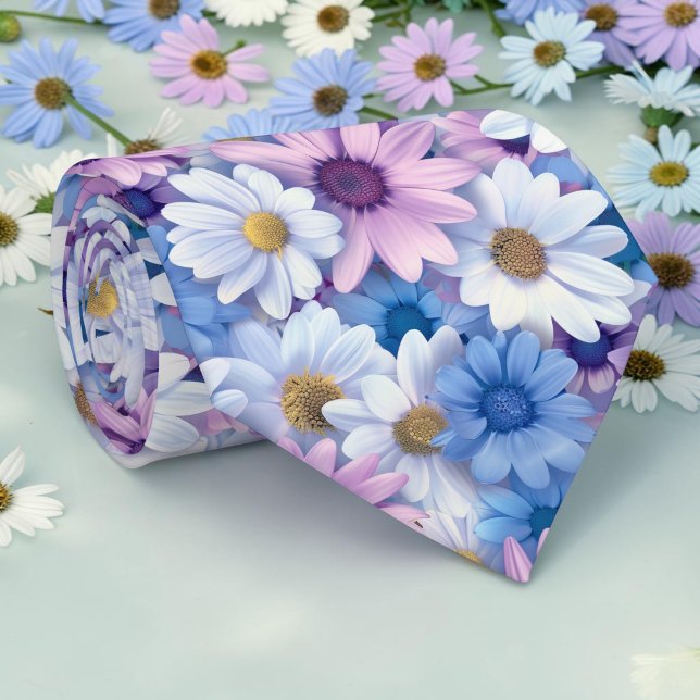 Säsongsbetonad vår färgrik blomster halsduk tie slips (Skapare uppladdad)
