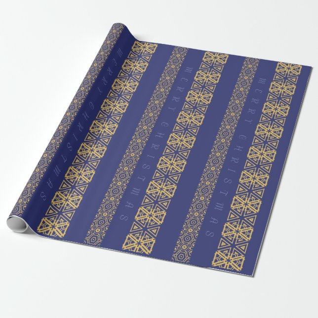 Säsongsbetonade Ornamentic justerbara Presentpapper (Utrullad)