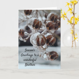 Säsongsbroder för hälsningar kort