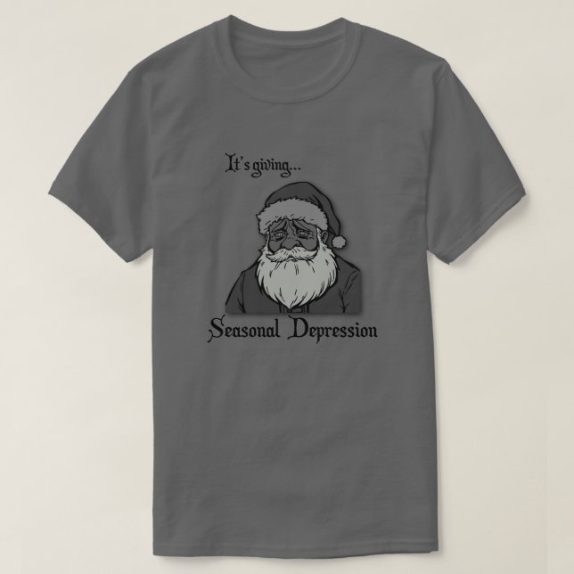 Säsongsbunden depression Ironisk jul T Shirt (Design framsida)