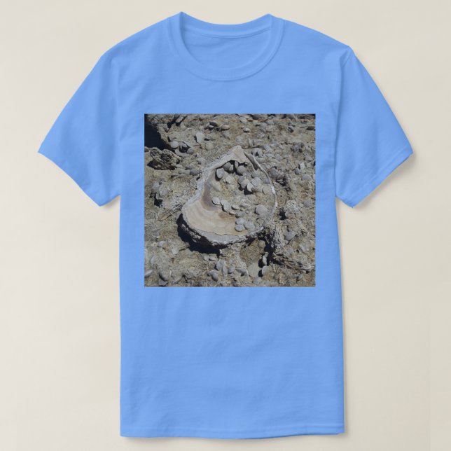 Säsongsbundet och foraminifera fossils i sandsten  t shirt (Design framsida)