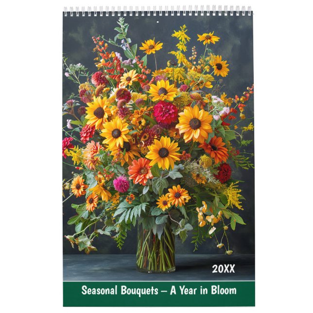 Säsongsbundtar – Ett år i blomning Kalender (Omslag)