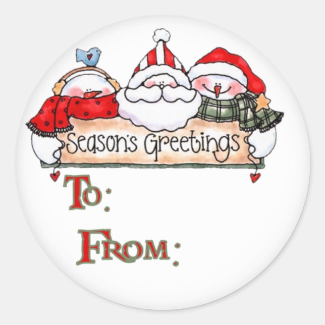 säsongsdekaler runt klistermärke (Framsida)