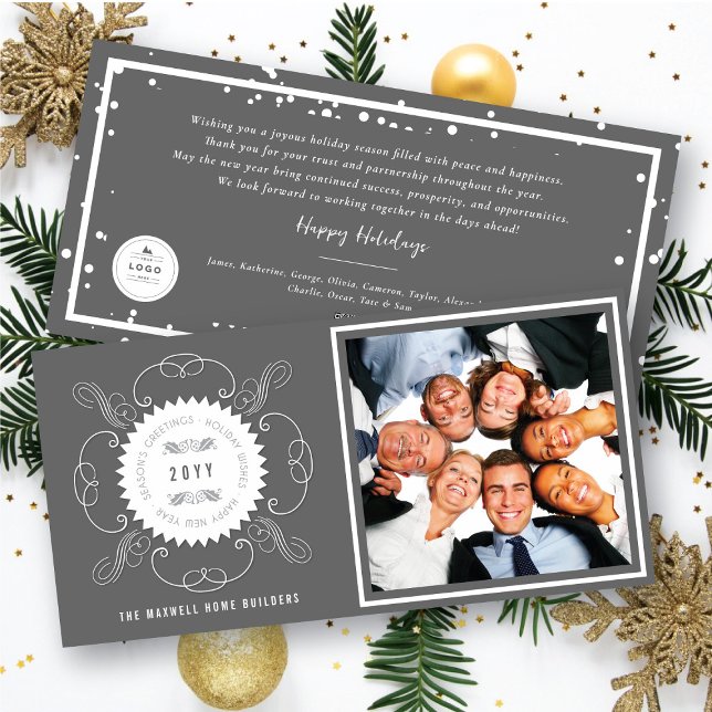 Säsongsfoto, klassiskt sialfoto julkort (Skapare uppladdad)