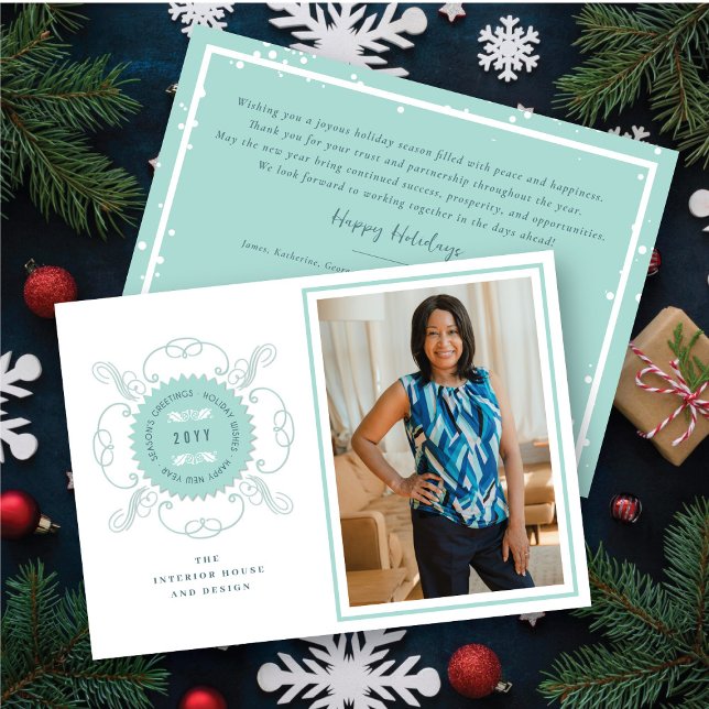 Säsongsfoto, klassiskt sialfoto julkort (Skapare uppladdad)