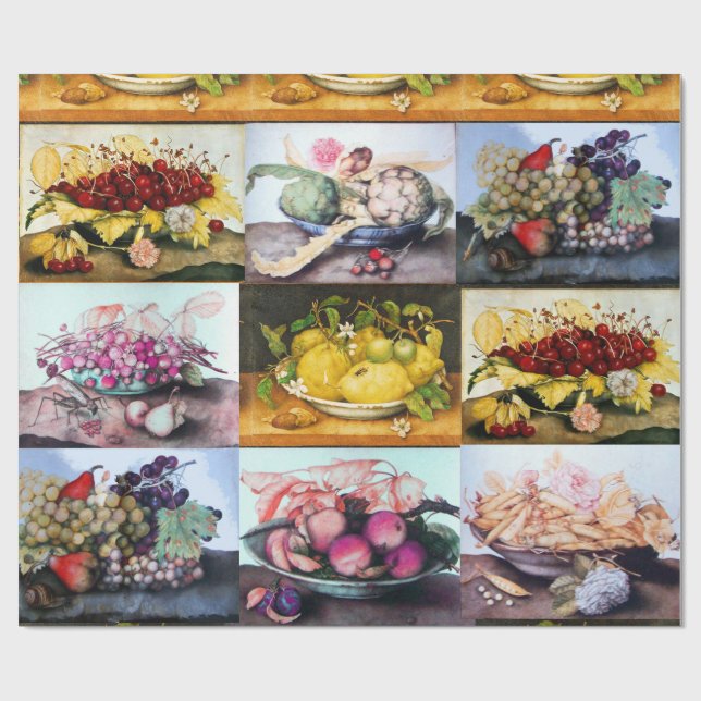 SÄSONGSFRUKT, LEMONER, KERRIER, DRUVOR, PEACHES PRESENTPAPPER (Platt)