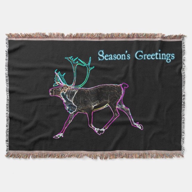 Säsongshälsningar - Electric Västindiou Mysfilt (Framsidan)