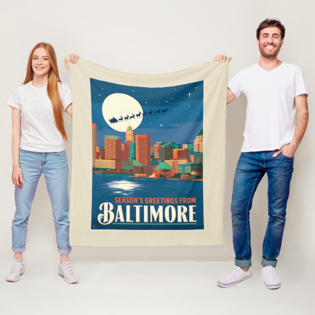 Säsongshälsningar från Baltimore Fleecefilt (På plats)