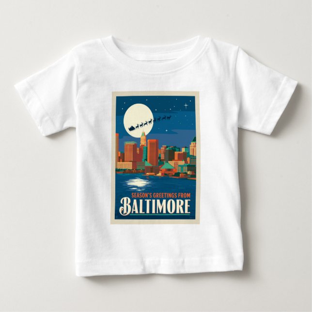 Säsongshälsningar från Baltimore T Shirt (Framsida)