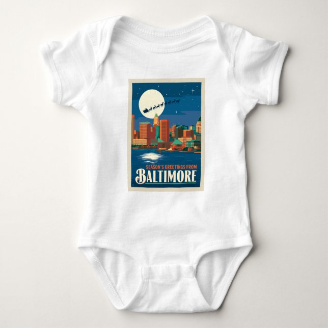 Säsongshälsningar från Baltimore T Shirt (Framsida)