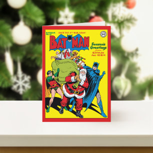 Säsongshälsningar från Batman och Robin Helgkort