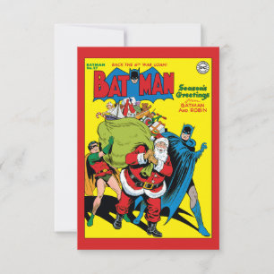 Säsongshälsningar från Batman och Robin Inbjudningar