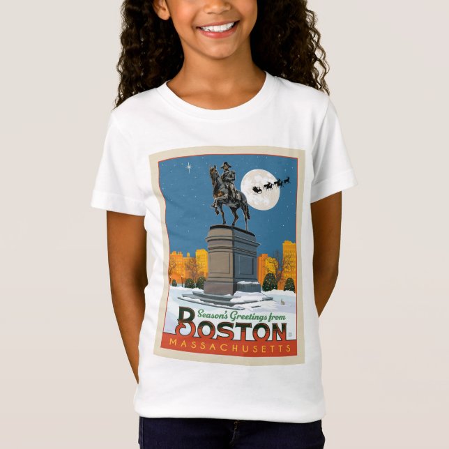 Säsongshälsningar från Boston Common! T Shirt (Framsida)