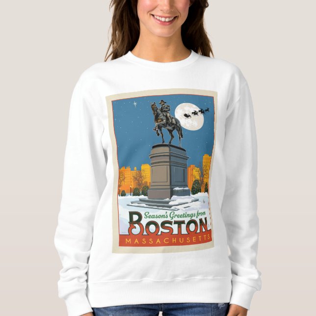 Säsongshälsningar från Boston Common! T Shirt (Framsida)