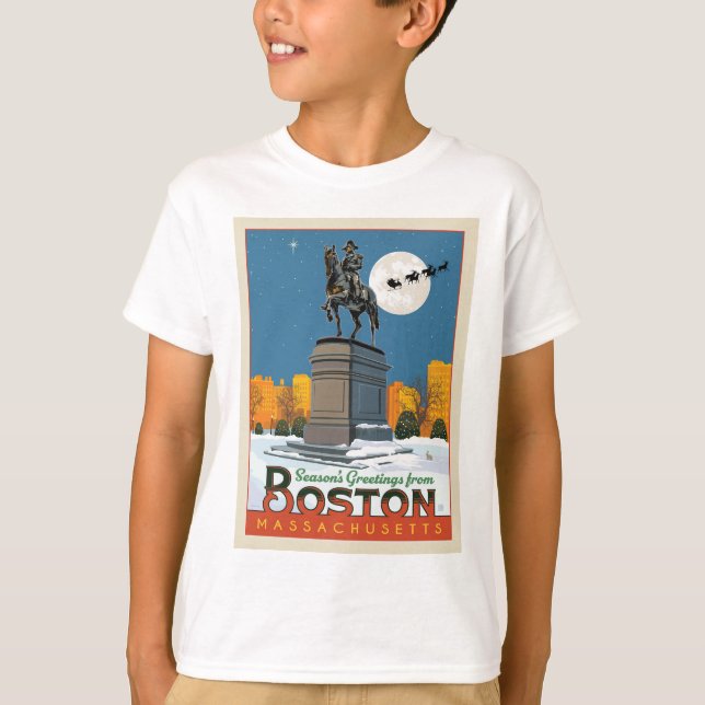 Säsongshälsningar från Boston Common! T Shirt (Framsida)