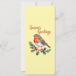 Säsongshälsningar från Cheerful Robin Kort