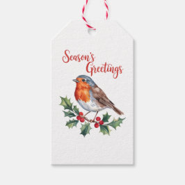 Säsongshälsningar från Cheerful Robin Presentetikett