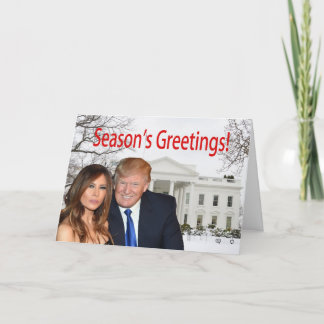 Säsongshälsningar från Donald och Melania Helgkort