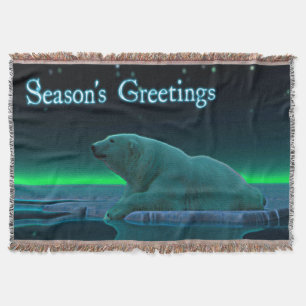 Säsongshälsningar - Ice Kant Polar Bear Mysfilt
