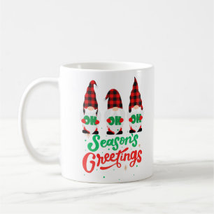 Säsongshälsningar med festliga nomes kaffemugg