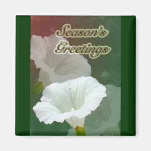 Säsongshälsningar - White Bindweed Magnet