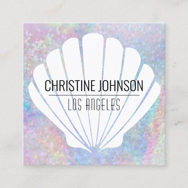 säsongsinställt affärskort fyrkantigt visitkort (Framsida)