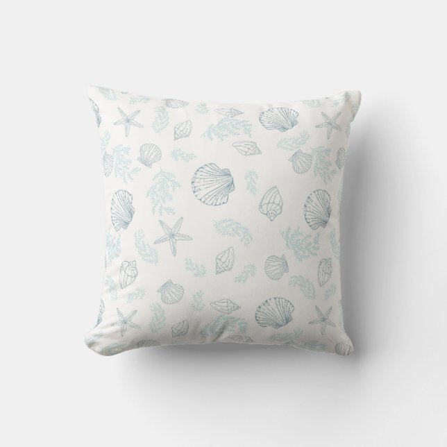 Säsongsmedeltjocklek för färgen Beach House Decora Kudde (Framsida)