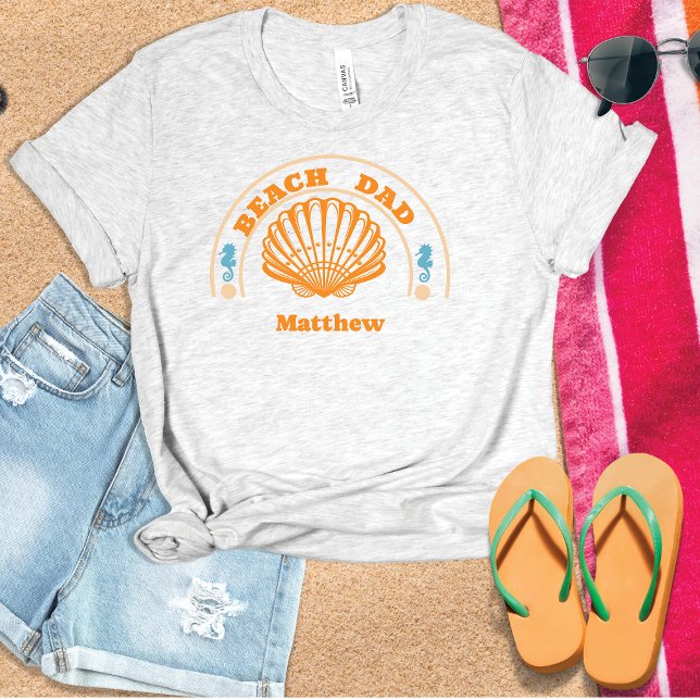 Säsongsnätet Beach Pappa fars dag T Shirt (Skapare uppladdad)