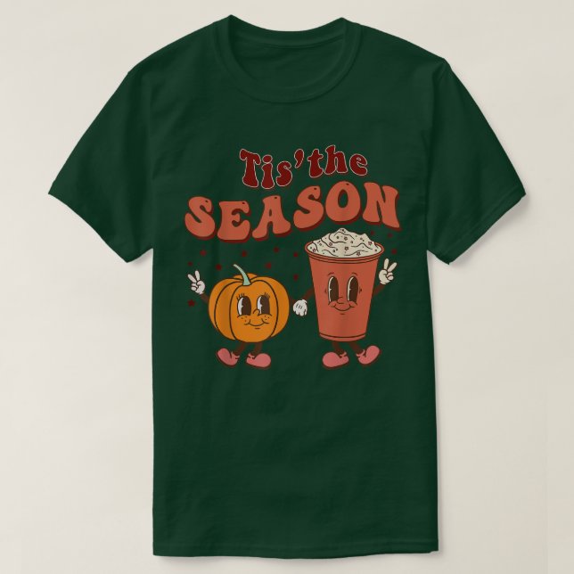 Säsongspumpkin Spice Coffee T-Shirt (Design framsida)