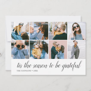 Säsongstacksam Calligraphy Photo Julkort