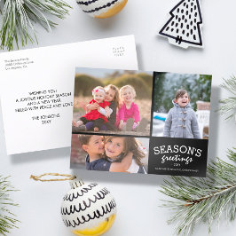 Säsonhälsningar 3 vykort för fotokollage