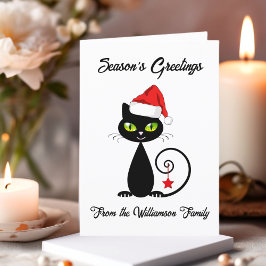 Säsonhälsningar Black Jultomten-julklapp Helgkort