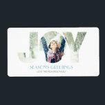 Säsonhälsningar (BLUE) Fraktsedel<br><div class="desc">Fotografier som visas är bara exempel och inte för återförsäljning. Anpassa den här produkten med din egen bilder om du vill köpa den. ANPASSNING ♡ Lägg till ditt namn, monogram, meddelande osv. ♡ Använda ditt favorittypsnitt. ♡ Lägg till anpassningsbar färg. OBSERVERA ♡ onlinen som visas i Färg kan variera något...</div>