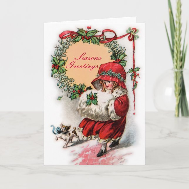 Säsonhälsningar Card Helgkort (Framsida)