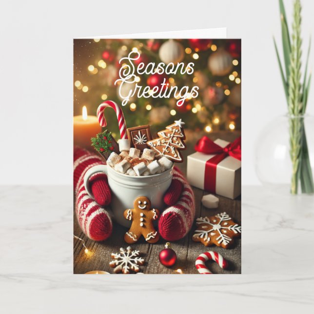 Säsonhälsningar Card Helgkort (Framsida)