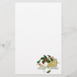 Säsonhälsningar för vintage brevpapper