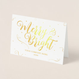 Säsonhälsningar - företagskort folierat kort