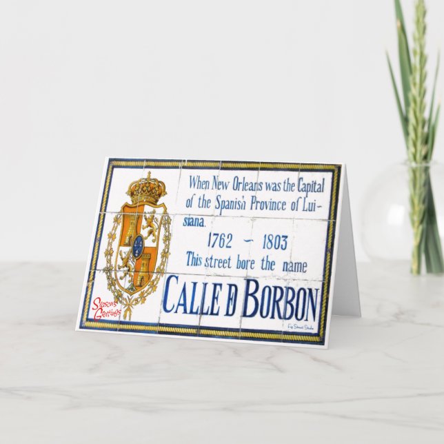 Säsonhälsningar från Bourbon Street Helgkort (Framsida)