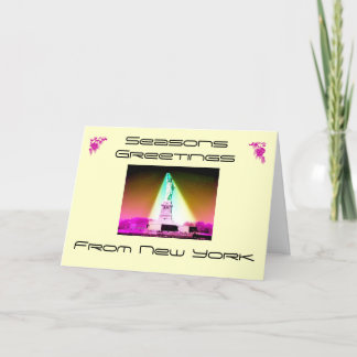 Säsonhälsningar, från New York, Helgkort