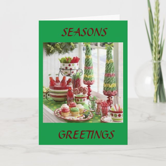 SÄSONHÄLSNINGAR FRÅN VÅRT KAMMARE TILL DIN KAMMARE HELGKORT (Framsida)