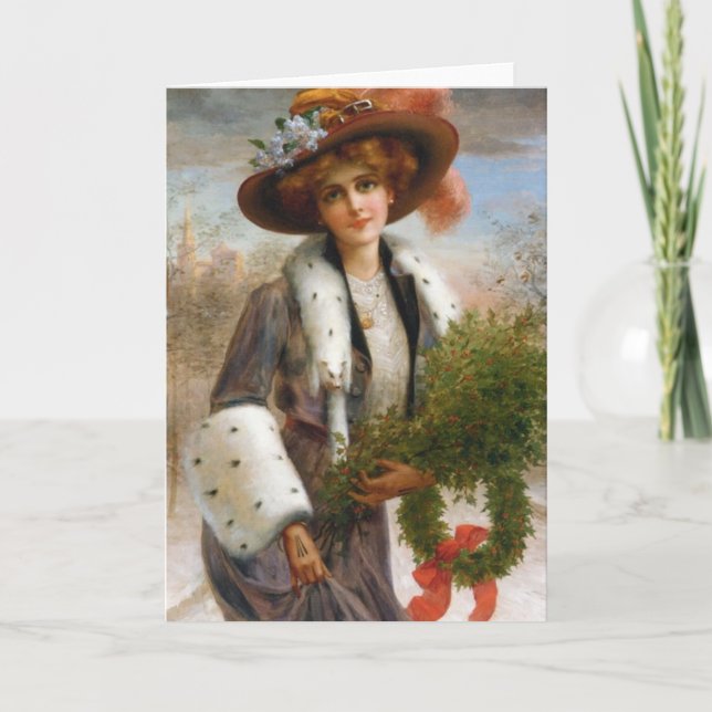 "Säsonhälsningar" hälsningskort Helgkort (Framsida)