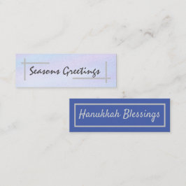 Säsonhälsningar/Hanukkah Blessings Mini Visitkort