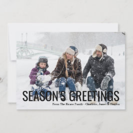 Säsonhälsningar Jul-Helgdag Photo Kort