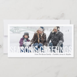 Säsonhälsningar Jul-Helgdag, utklippt foto Kort