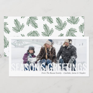 Säsonhälsningar Jul-Helgdag, utklippt foto Kort